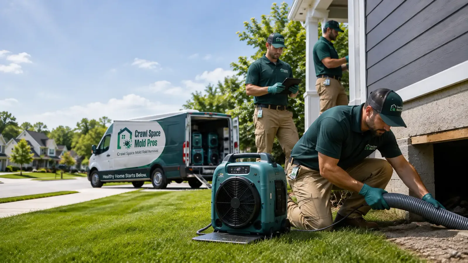 Crawl Space Mold Removal in Castana, IA